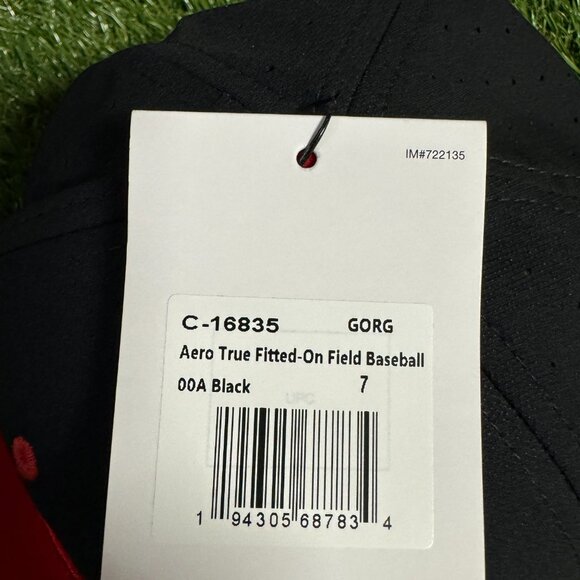 Nike UGA Dawgs Georgia Bulldogs Baseball Team Issued Fitted Cap Hat Black - Picture 11 of 15